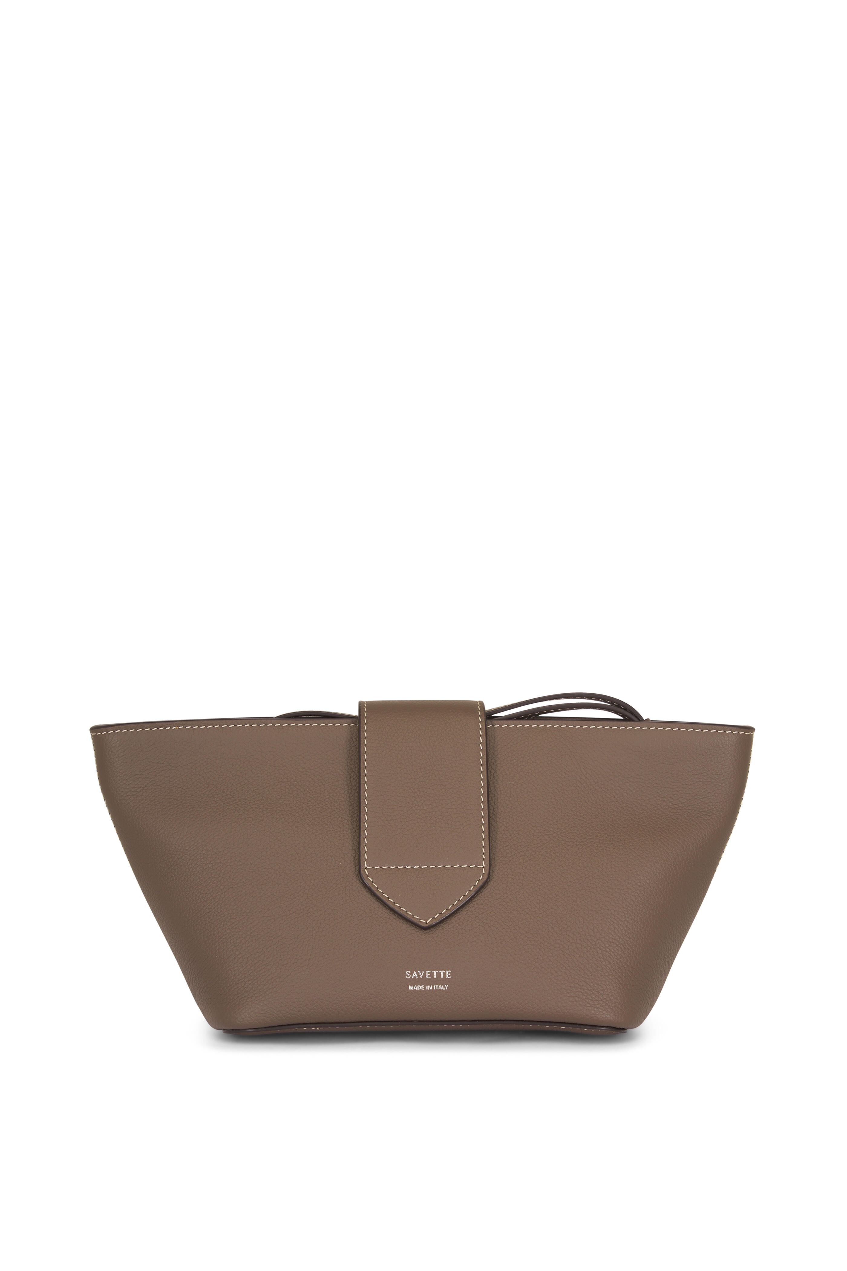 Savette - Anello Mink Grained Leather Clutch - view 4