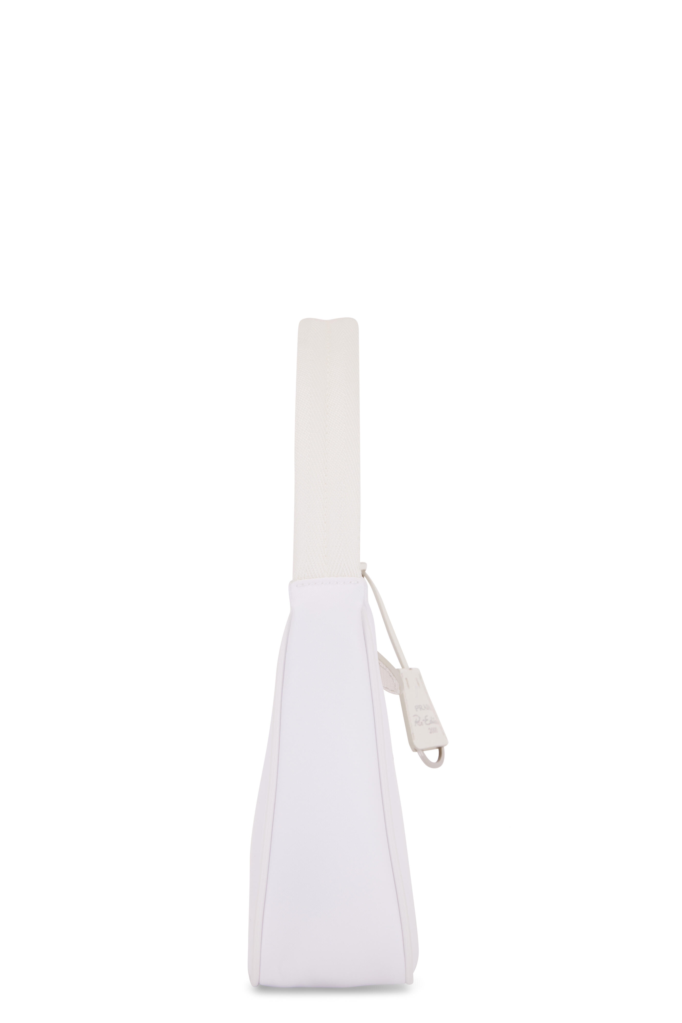 Prada Mini Boston Bag Shoulder Bag in White Leather ref.354612