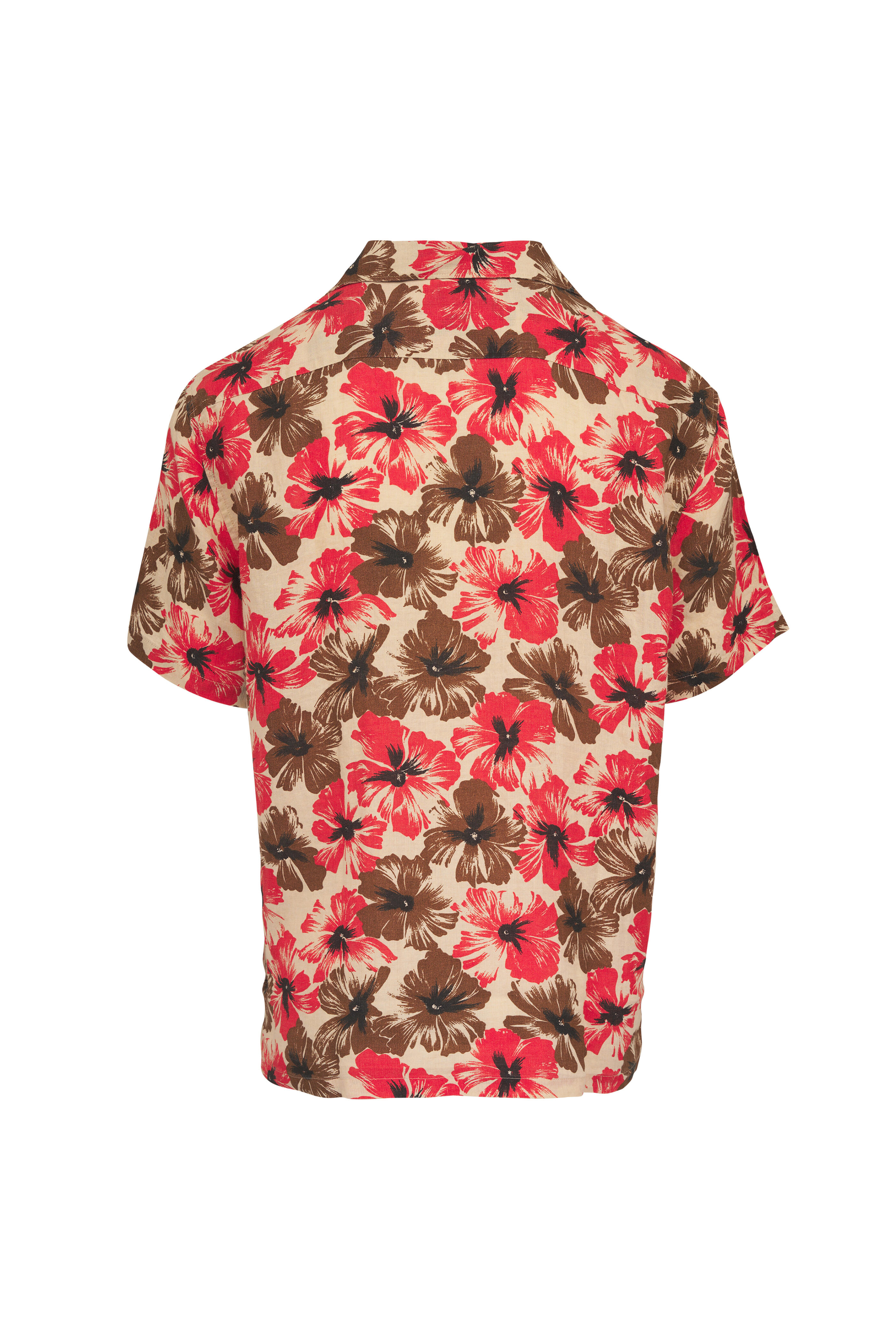 Faherty Brand - Linen Floral Print Short Sleeve Shirt - view 3