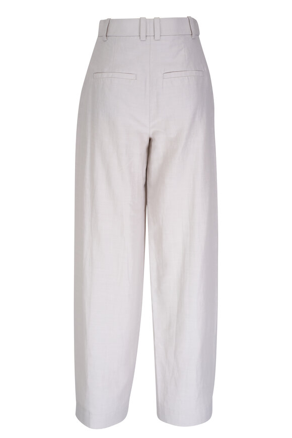 Vince - Salt Glass High-Rise Tailored Wide Leg Pant