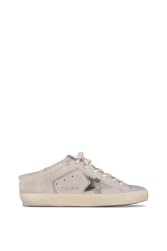 Golden Goose Super Star Seed Pearl & Platinum Suede Sneaker - view 2