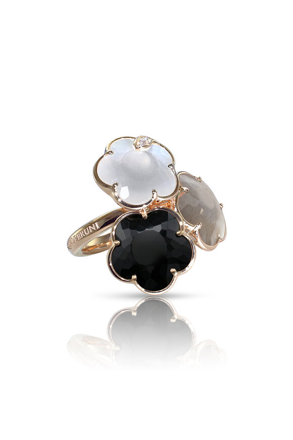 Pasquale Bruni - Bouquet Lunaire Diamond Moonstone & Onyx Ring