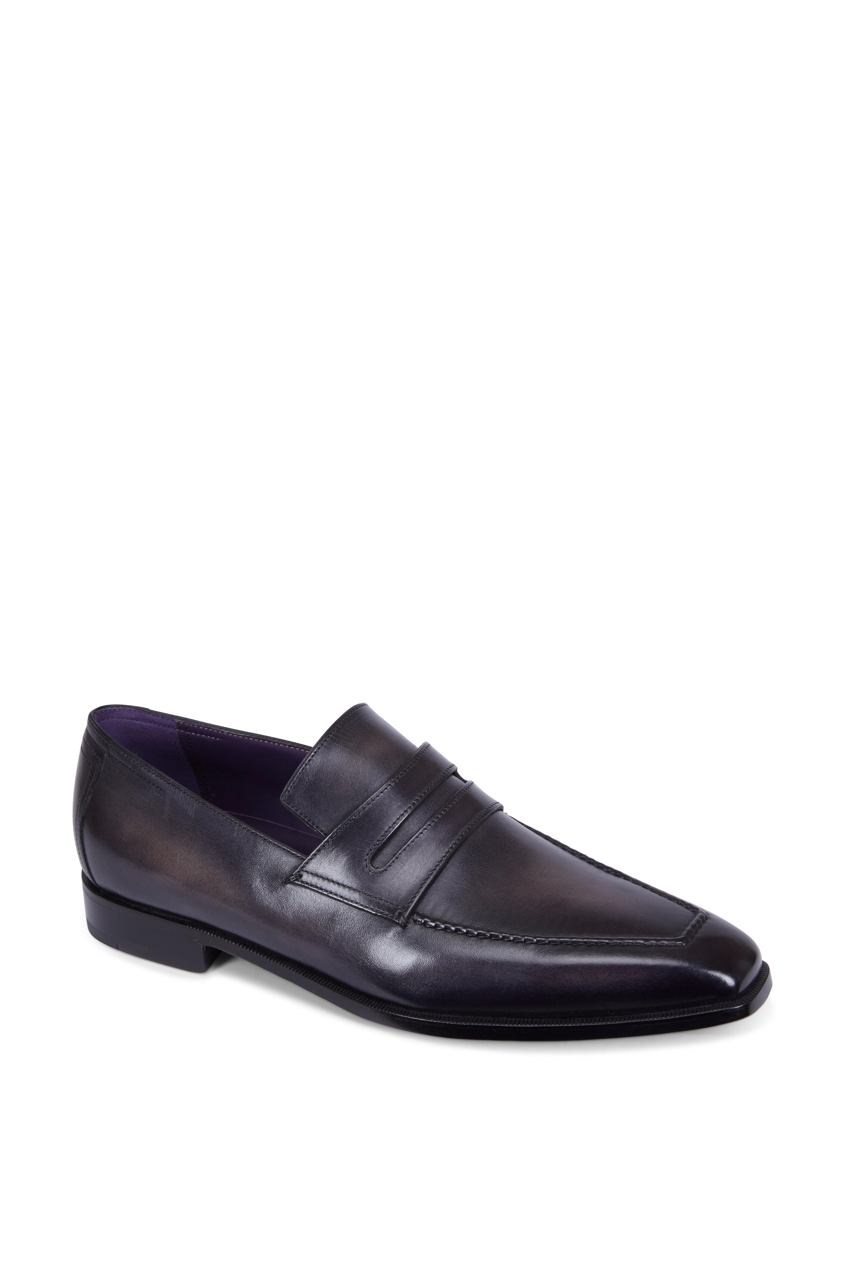 Berluti - Andy Démesure Nero Grigio Leather Loafer