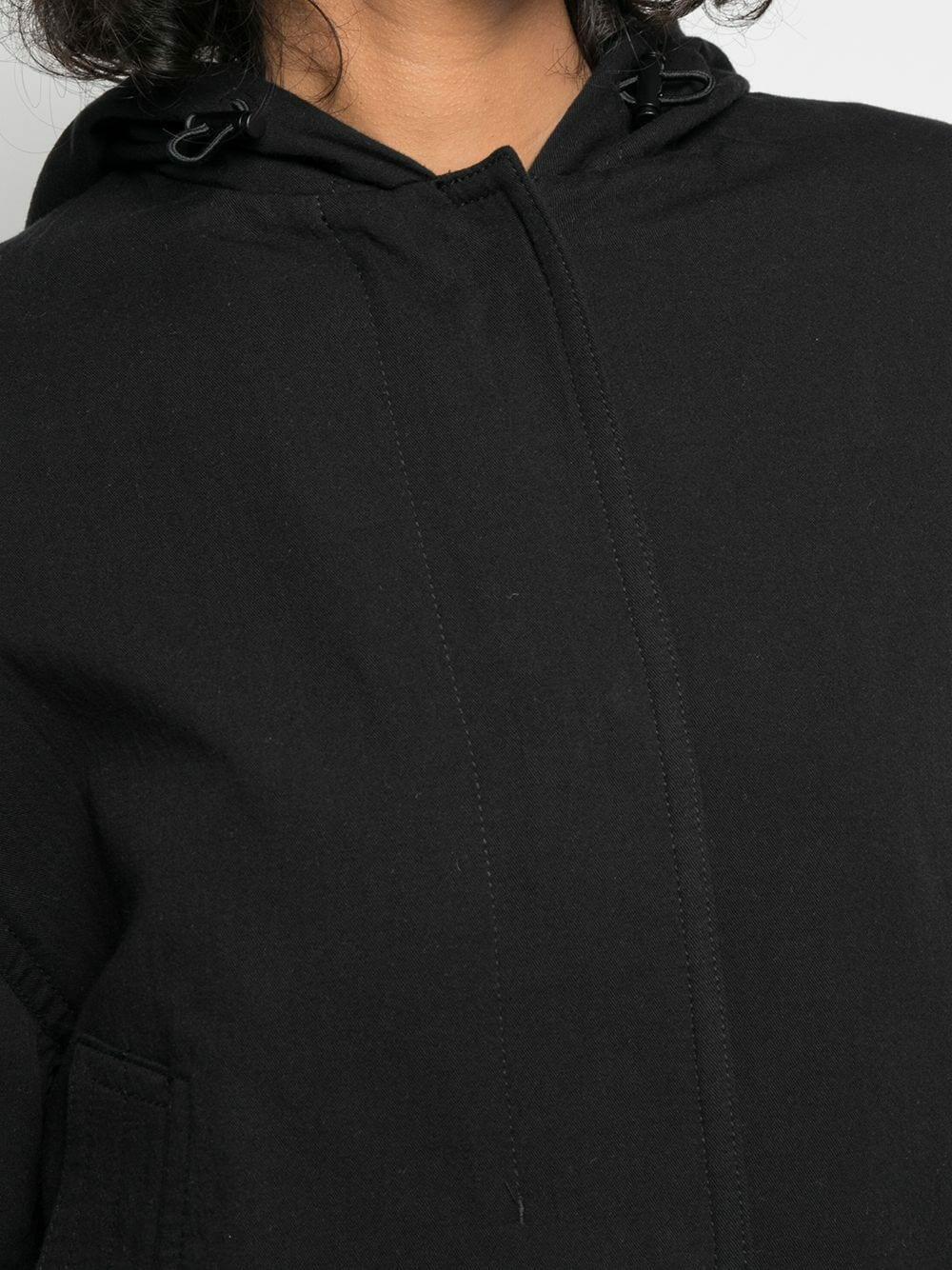 Vince - Black Cotton Hooded Jacket