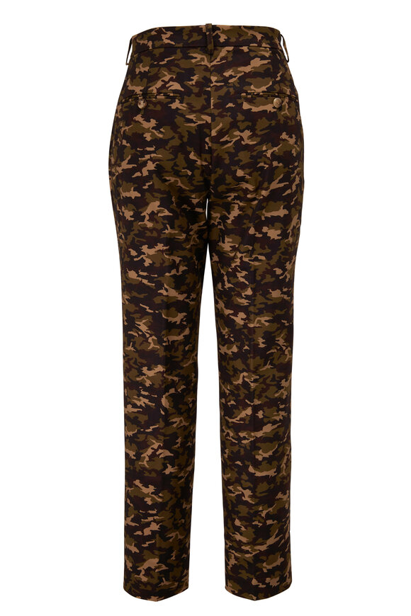 Michael Kors Collection - Samantha Camo Cotton Pant 