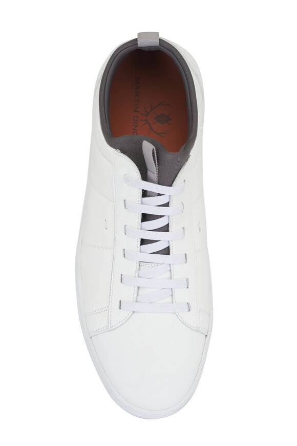 Martin Dingman Cameron White Leather Sneaker - view 3