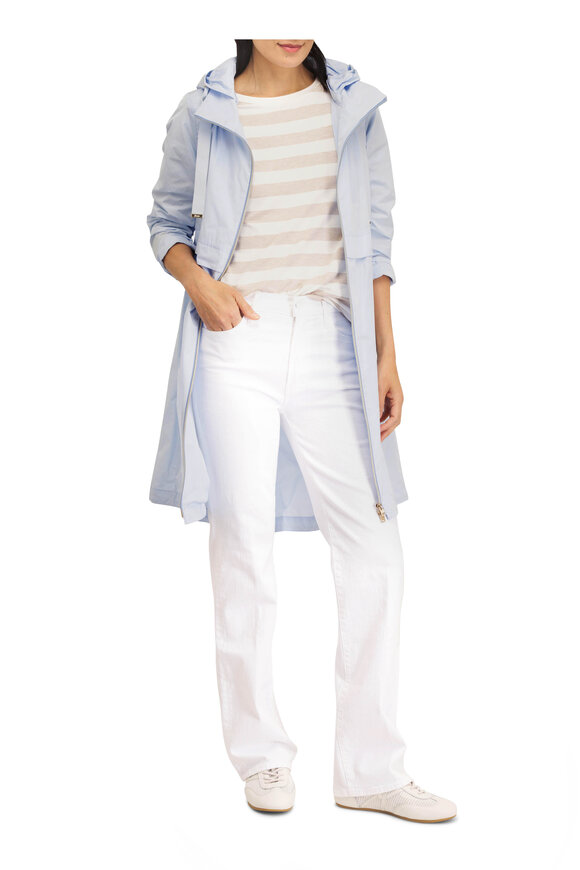Herno Light Blue Techno Taffeta Coat - view 2