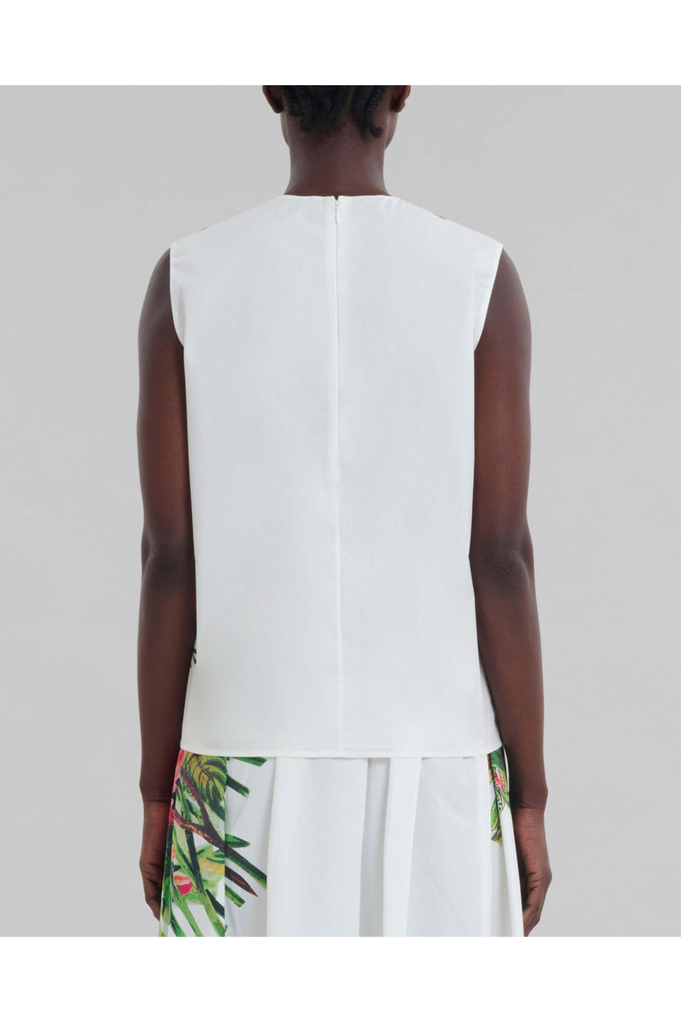 Marni - Acid Green Mystical Bloom Print Sleeveless Top