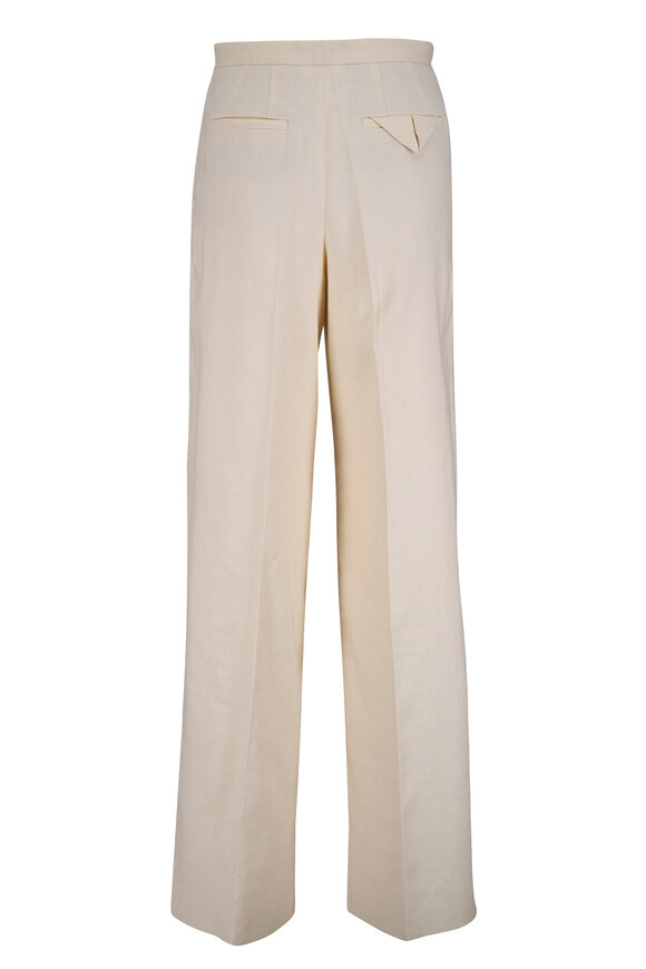 Dorothee Schumacher Cream Linen & Cotton Pant - view 4