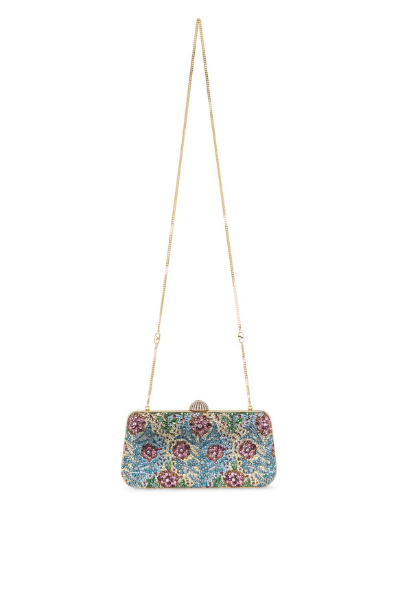 Valentino Garavani Minaudiere Carry Secrets Floral Chain Clutch - view 3