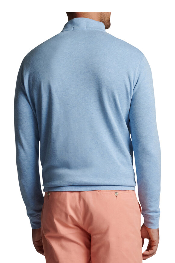 Peter Millar - Crown Cottage Blue Quarter Zip Pullover