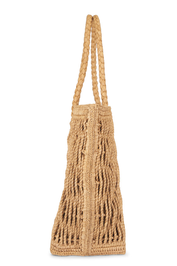 The Row Georgica Thé Woven Raffia Tote Bag - view 3