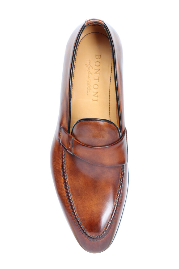 Bontoni Borbone Cognac Leather Loafer - view 3