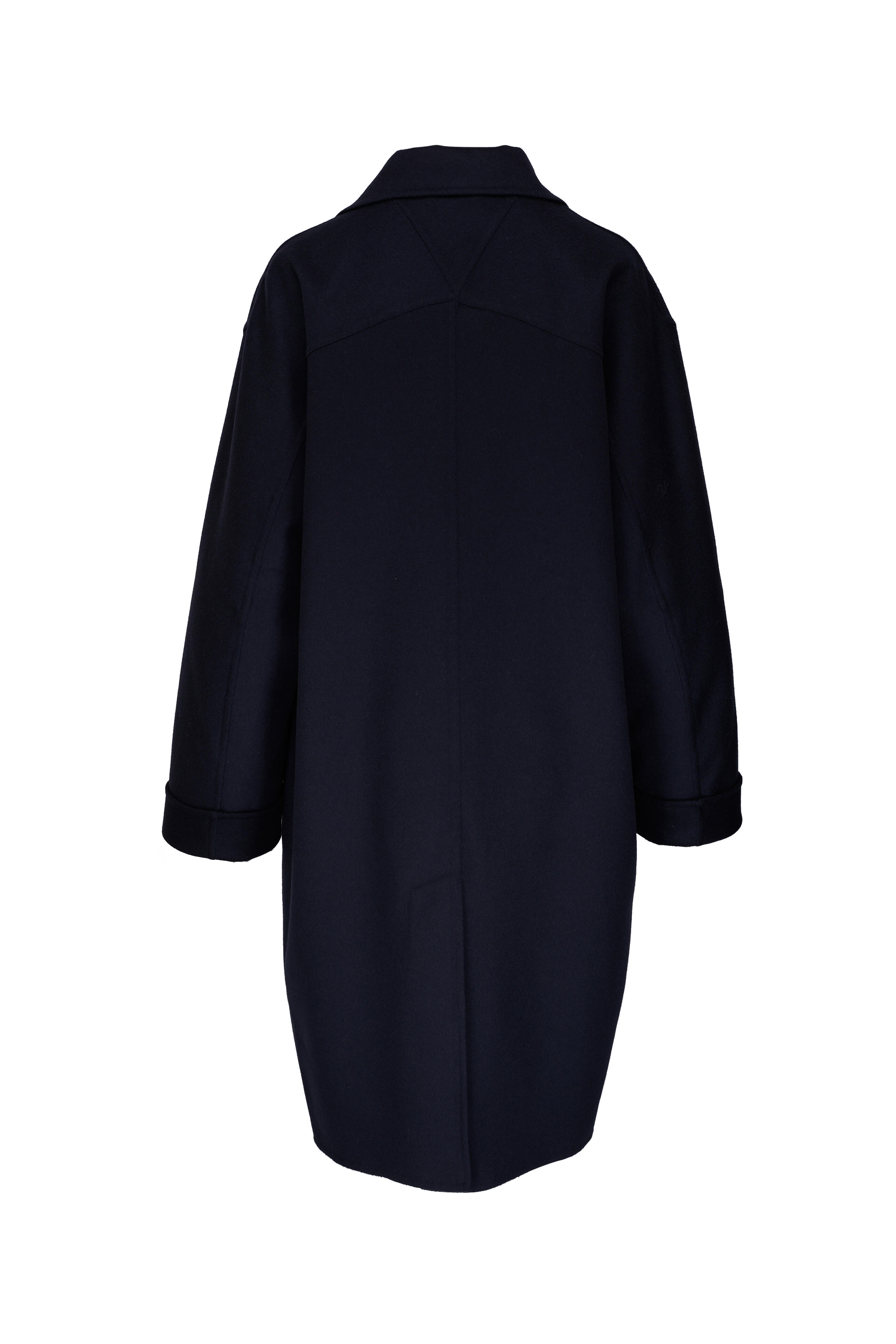 コート BOTTEGA VENETA Women Coats 781656V3OO0 4121 NAVY Luxury Women's Designer Wool Coats | Bottega Veneta US