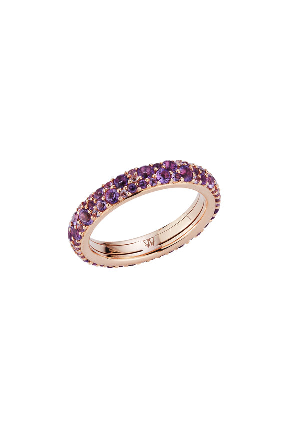 Walters Faith - OC x WF 18K Rose Gold Purple Amethyst Band Ring