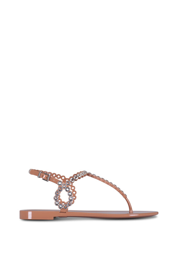 Aquazzura Almost Bare Power Jelly Flat Sandal - view 4
