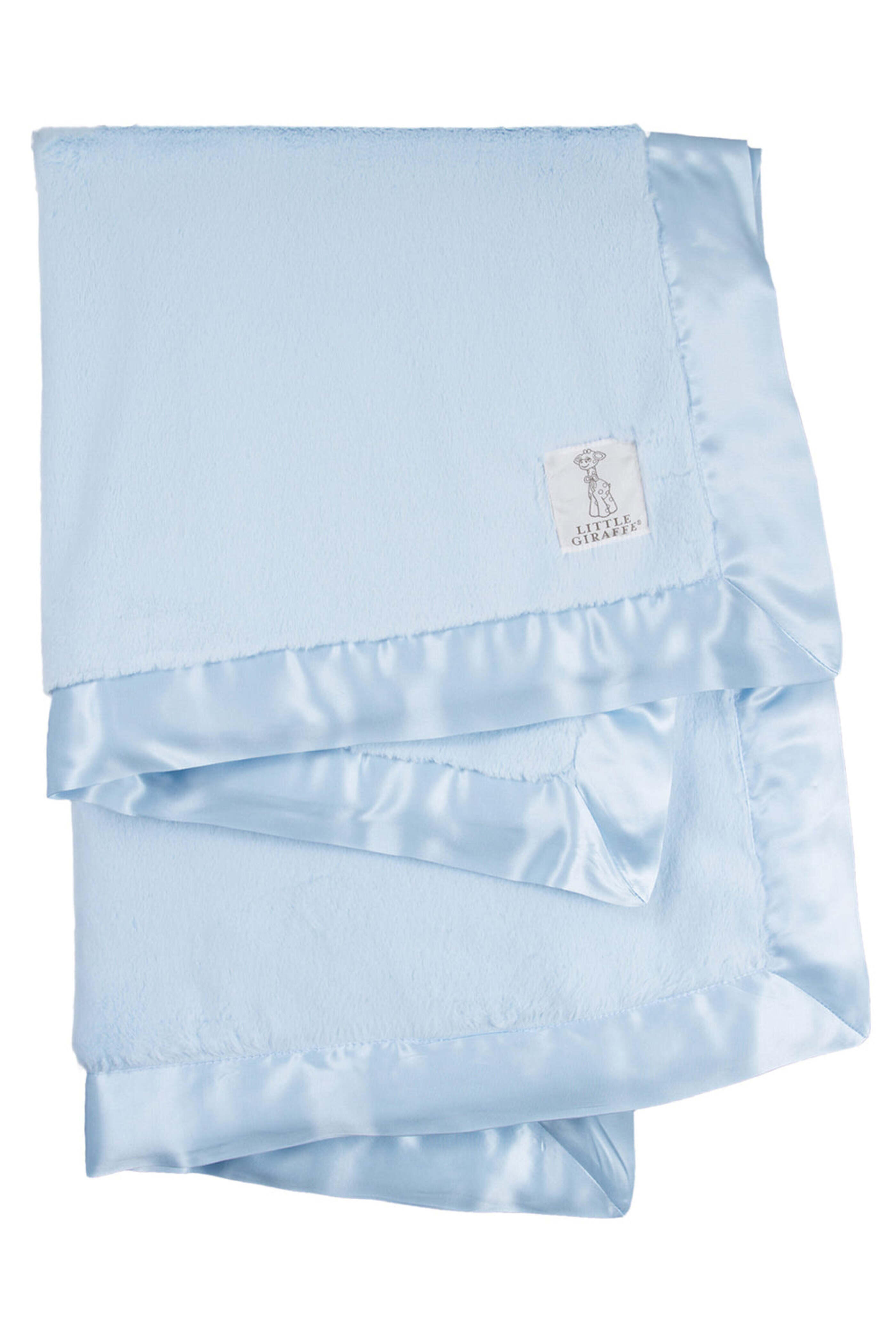 Little Giraffe - Blue Luxe Blanket