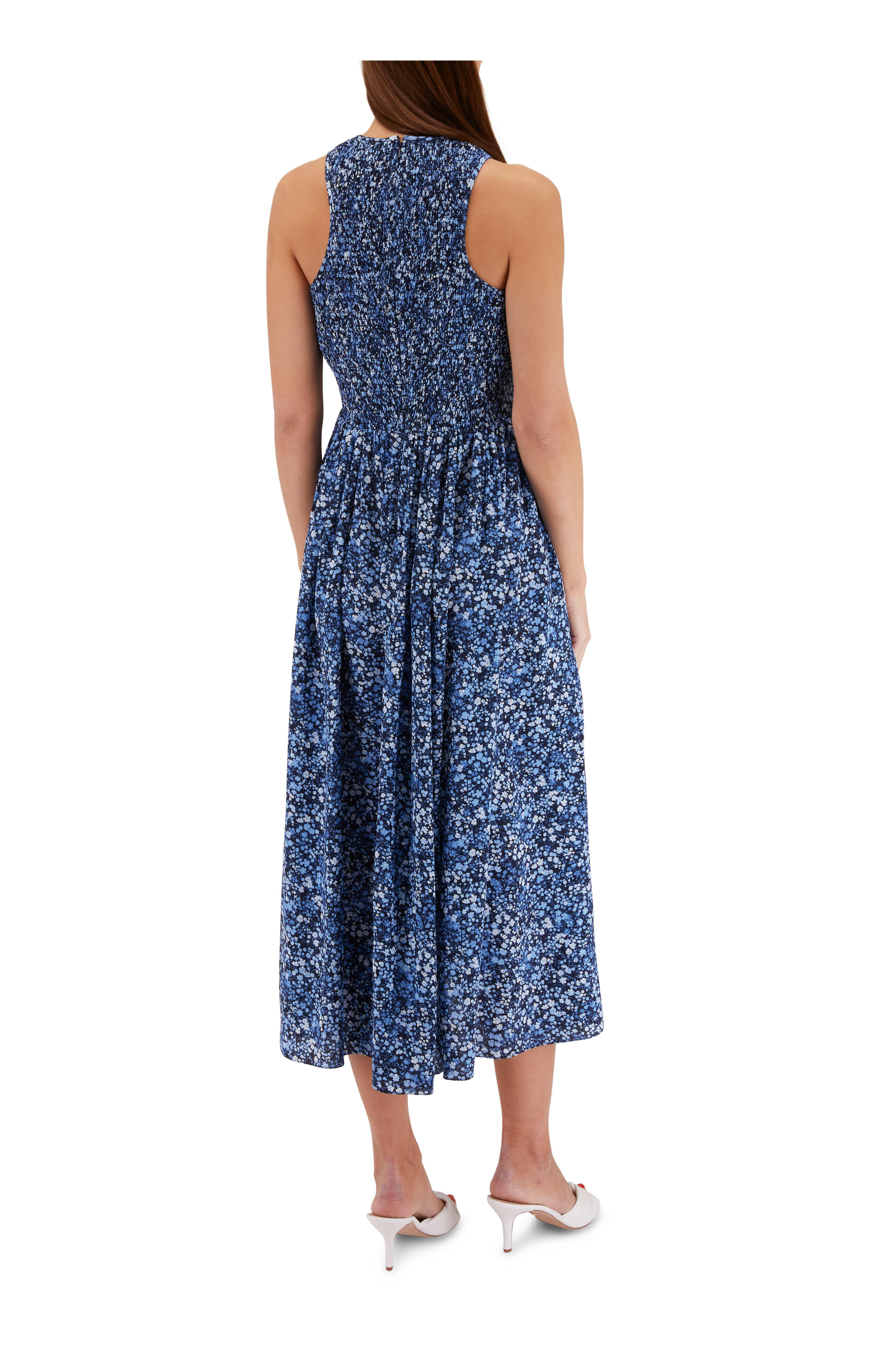 Michael Kors Collection - Cornflower Multi Floral Smocked Dance Dress