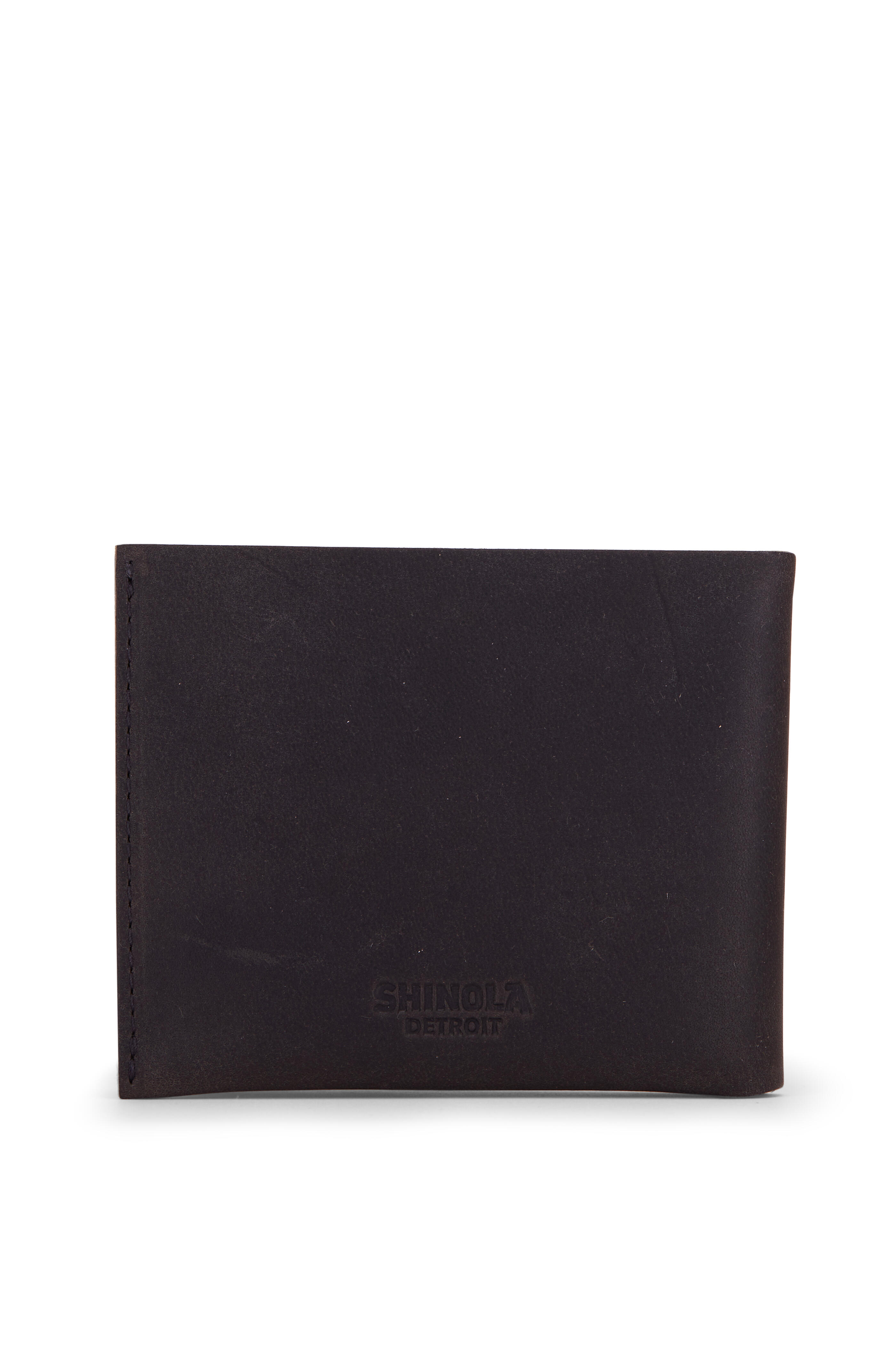 Shinola - Black Leather Utility Bi Fold Wallet