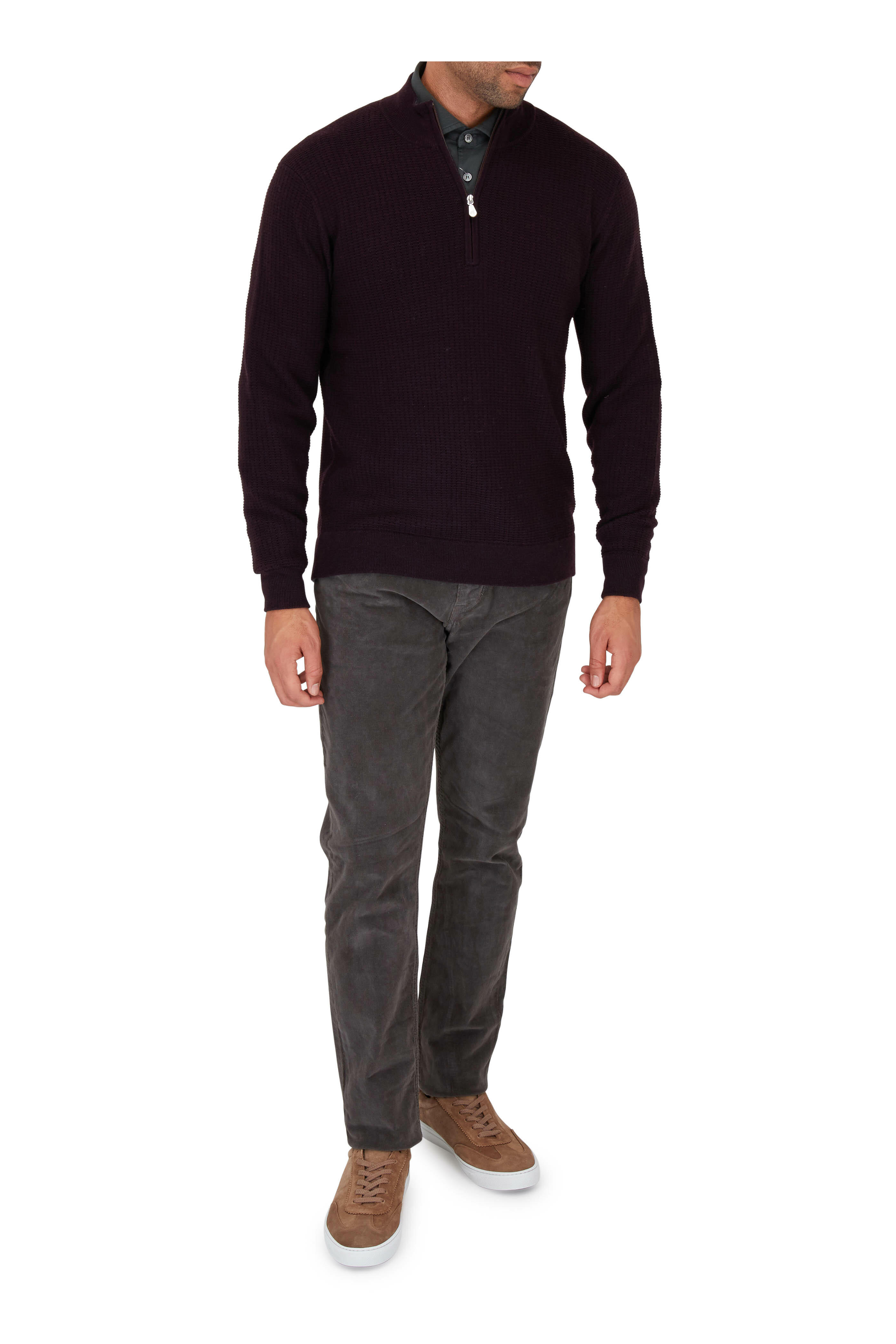 Hudson - Blake Dark Gray Slim Straight Corduroy Jean