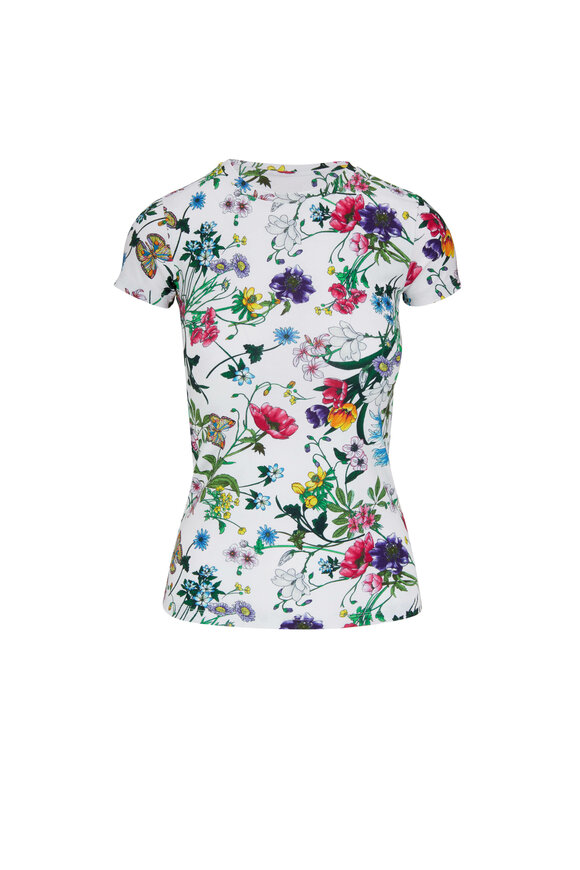 L'Agence - Ressi White Multi Botanical Floral Tee 