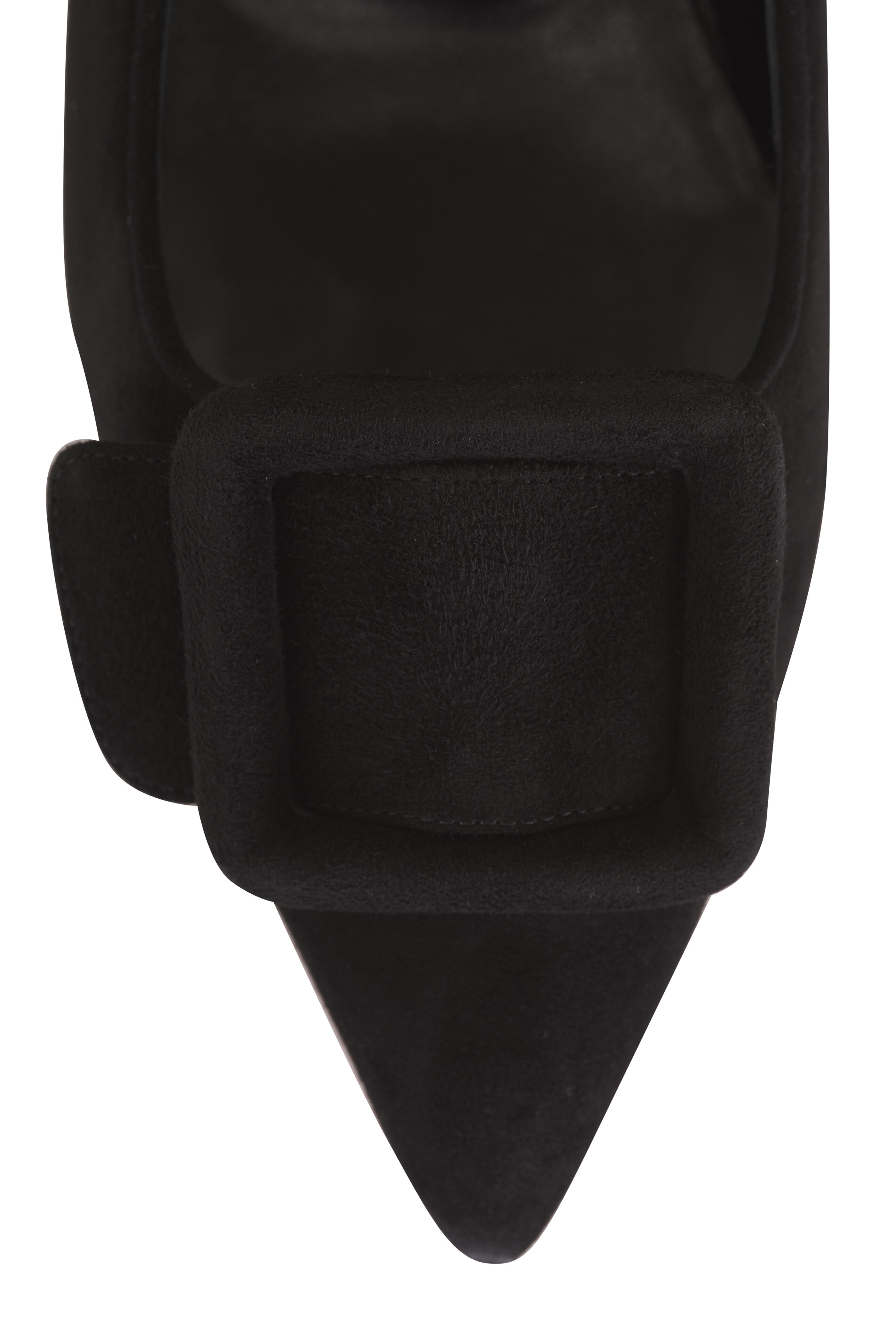 Manolo Blahnik - Maysale Black Suede Flat - view 4