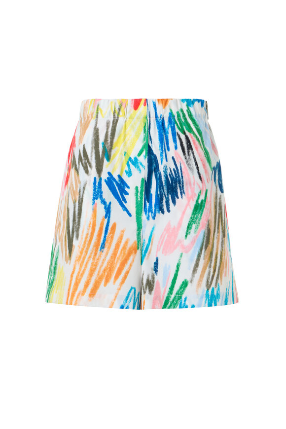 Akris Punto Frey Multicolor Scribble Print Shorts - view 1
