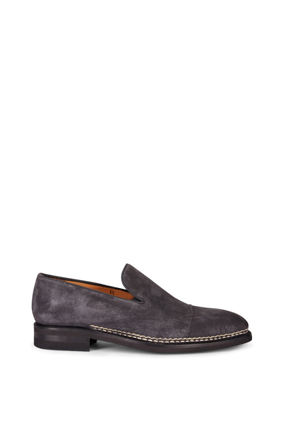 Bontoni Archille Granite Suede Loafer - view 2