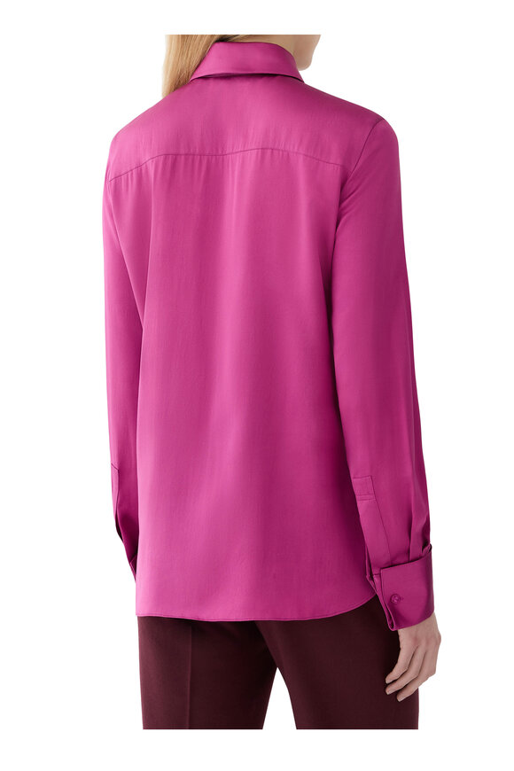 Lafayette 148 New York Mulberry Silk Charmeuse Blouse - view 3