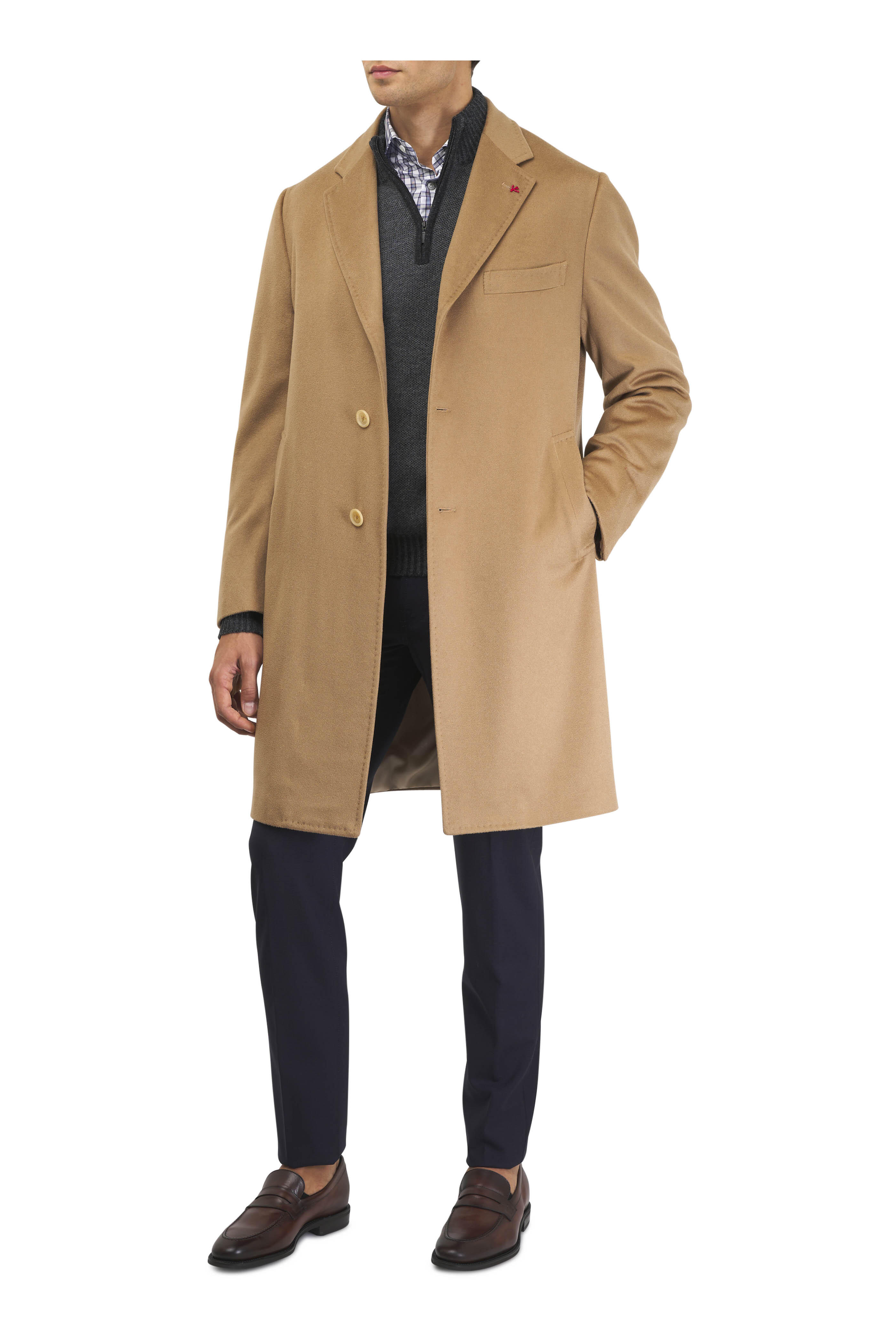 Marco Pescarolo - Navy Stretch Wool Five Pocket Pant