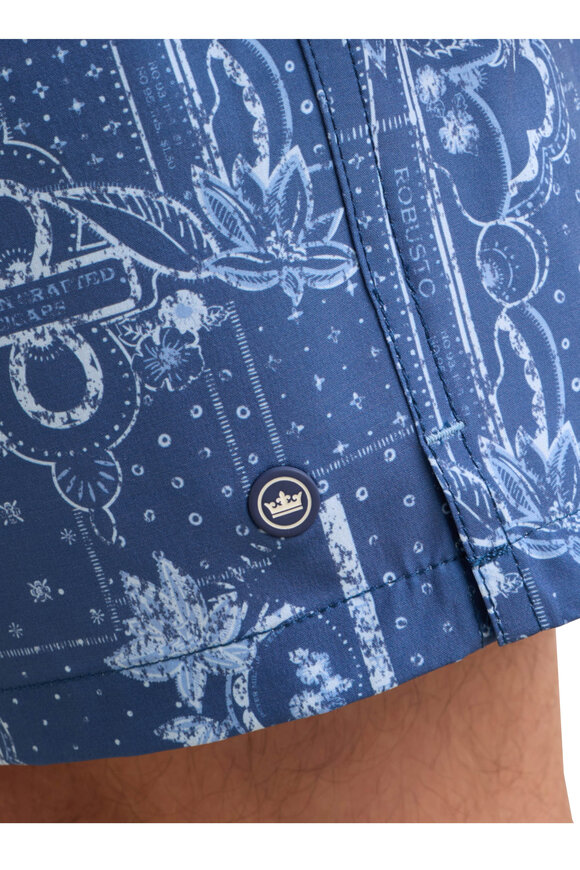 Peter Millar Robusto Windsor Blue Swim Trunks - view 5