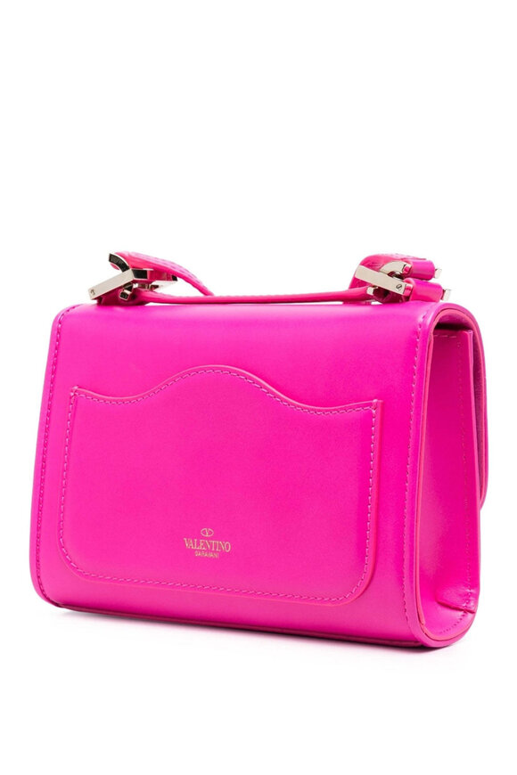 Valentino Garavani - Small VLogo Type Shoulder Bag in Pink
