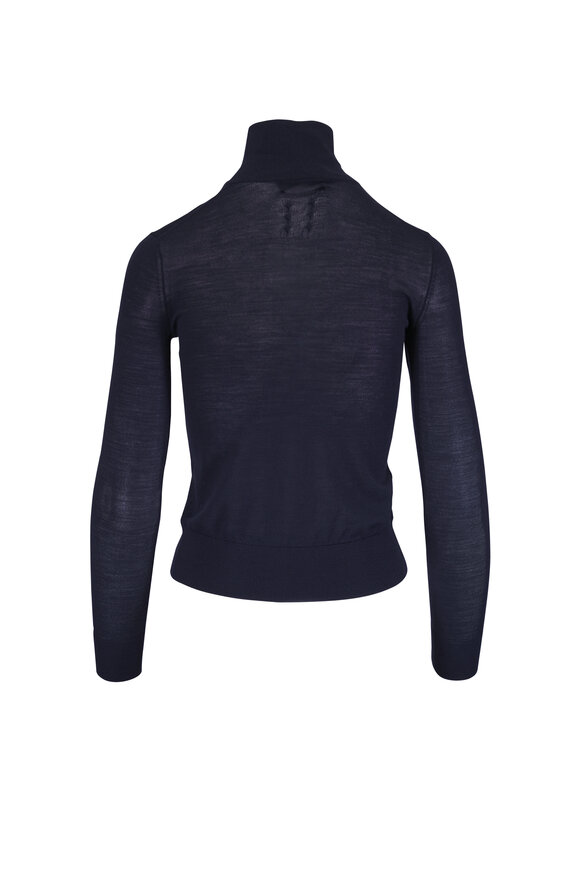 Nili Lotan Larkin Navy Blue Wool Sweater - view 2