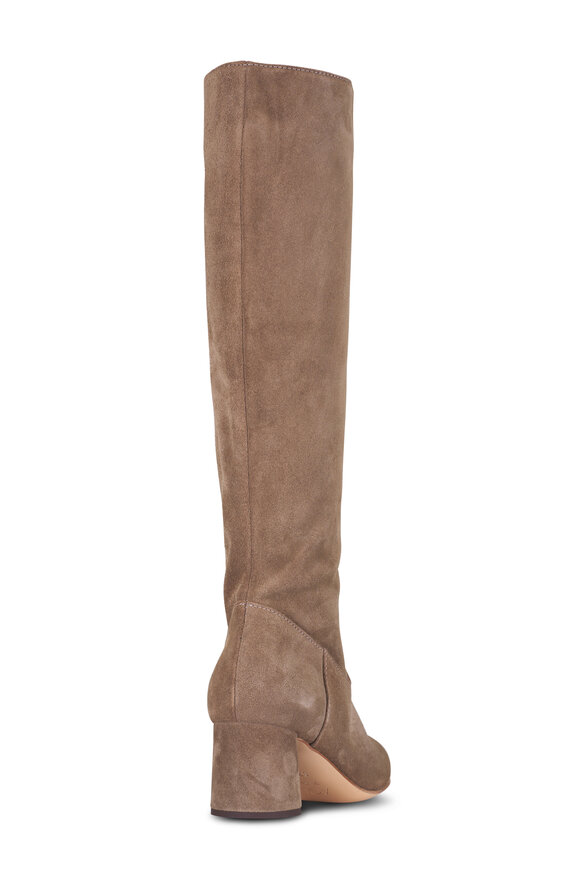 AGL - Lorette Taupe Suede Knee High Boot, 55mm