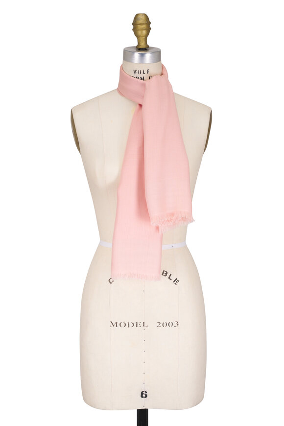 Loro Piana Crest Plum Flower Cashmere Shawl