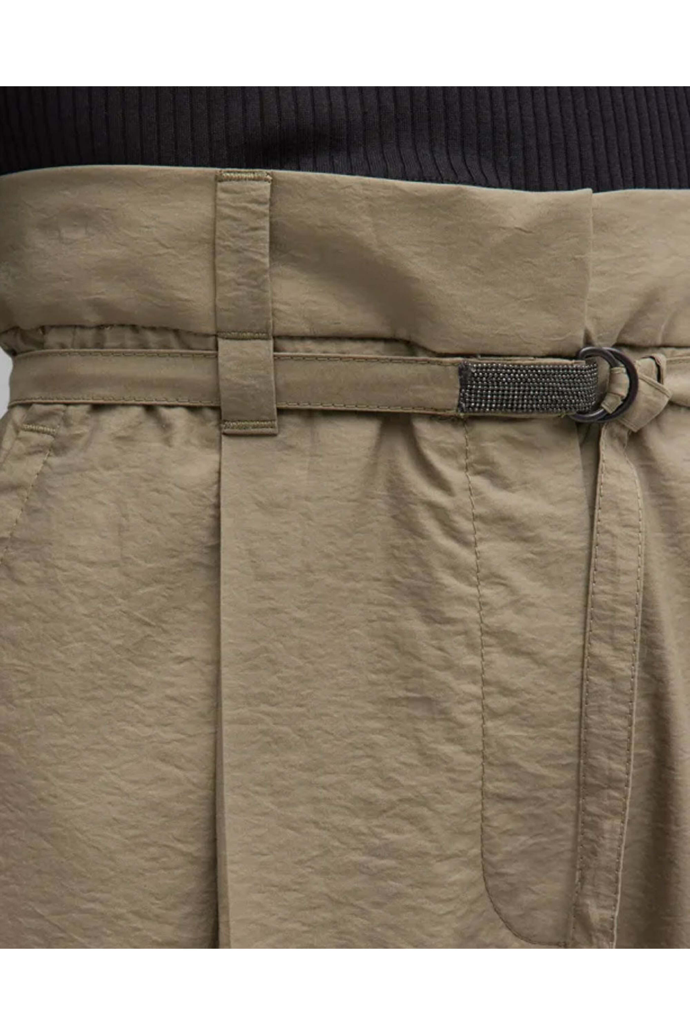 Brunello Cucinelli - Military Crinkle Cotton Pleated Pant