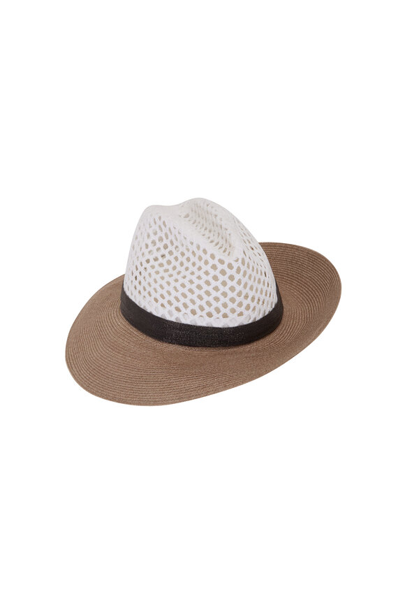 Brunello Cucinelli - Beige & Black Two Tone Hat 