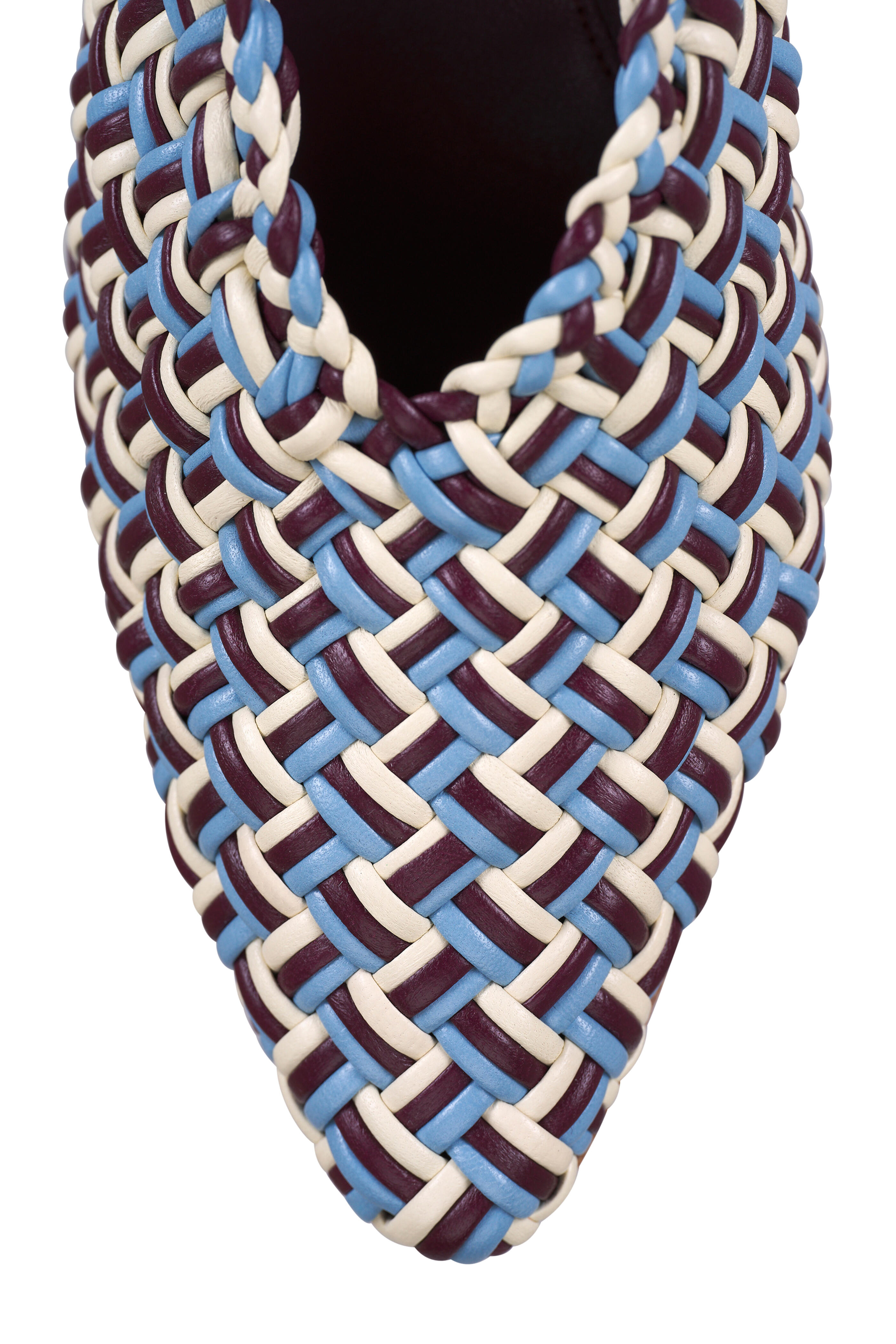 Bottega Veneta - Sofia Multi Intrecciato Leather Slingback, 55mm