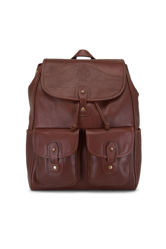 Ghurka Blazer No. 278 Vintage Chestnut Leather Backpack