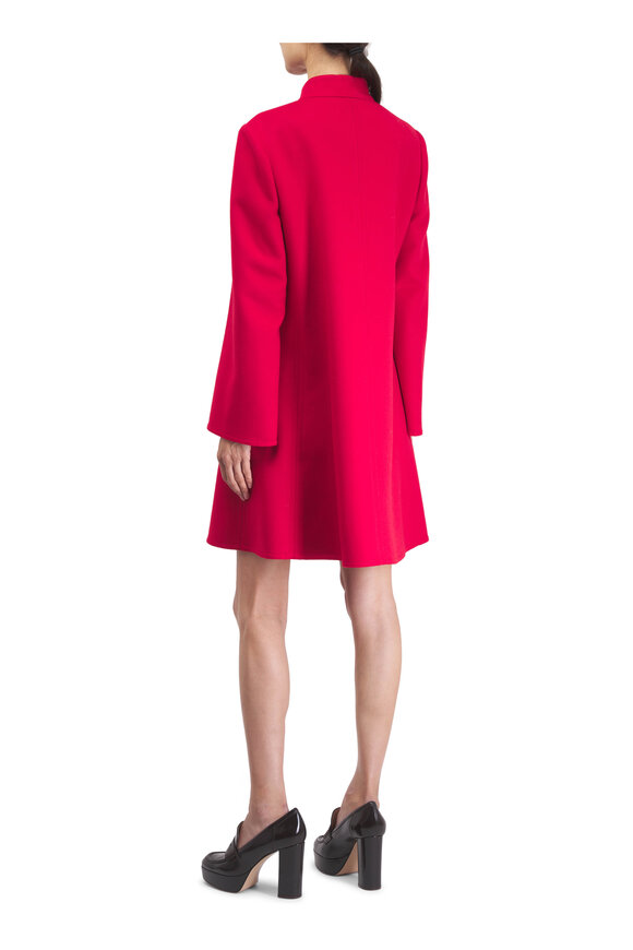 Valentino Red Wool & Cashmere Coat - view 3