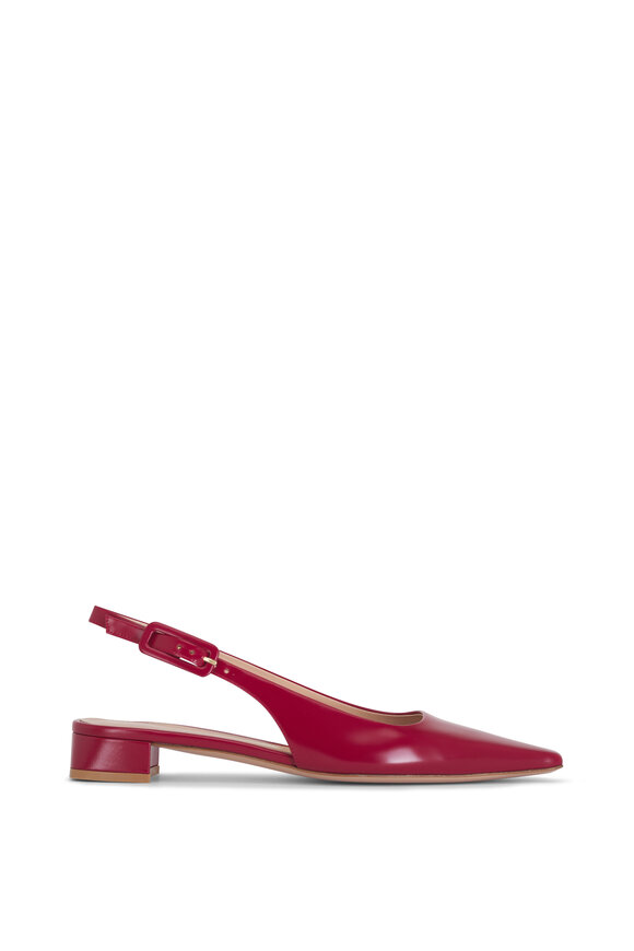 Gianvito Rossi - Rouge Patent Leather Slingback, 20mm