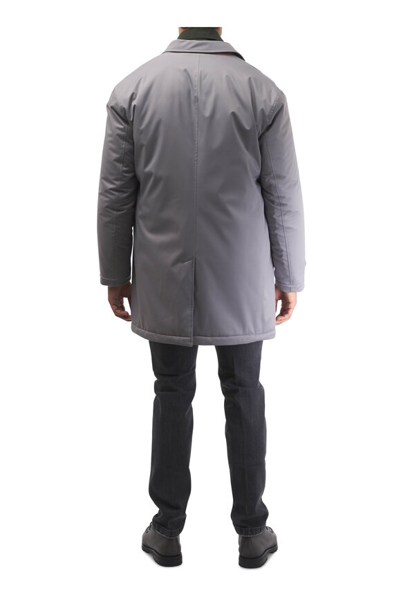 Kiton Gray Denim Five Pocket Pant - view 4