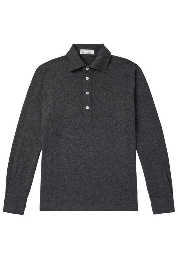Brunello Cucinelli ブラックセーター 肘パッチ付き　サイズ:M 25a-brunello-cucinelli-