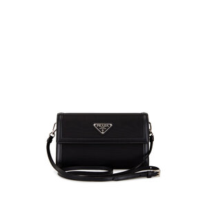 小物 PRADA Prada Black Saffiano Lux Bow Crossbody Wallet | myGemma | JP