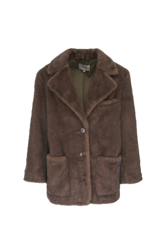 Dorothee Schumacher Urban Jungle Porcini Faux Fur Jacket - view 1