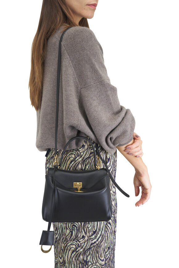 Balenciaga Mini Rodeo Black Leather Top Handle Bag - view 2