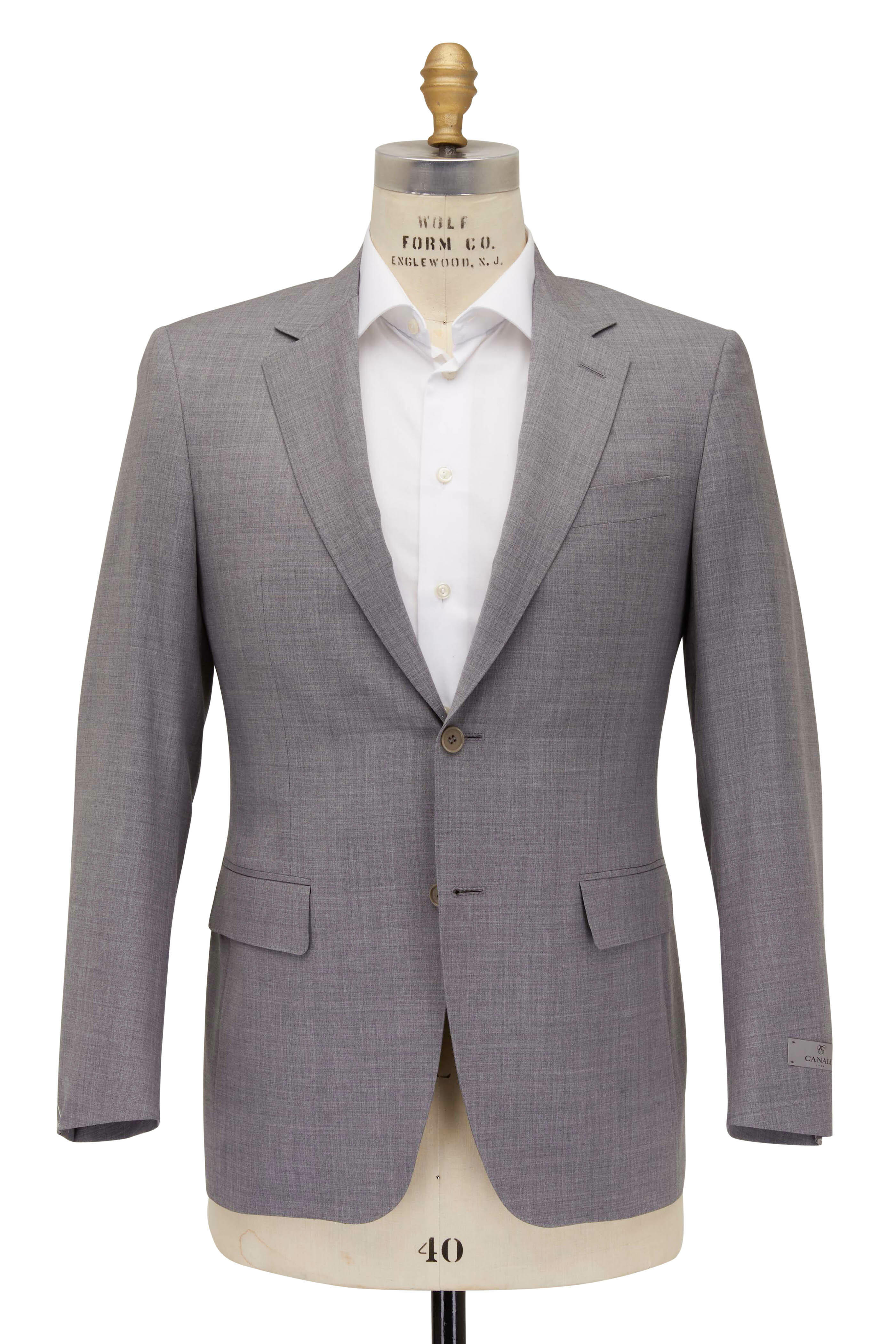 Canali single-breasted wool suit - Grey