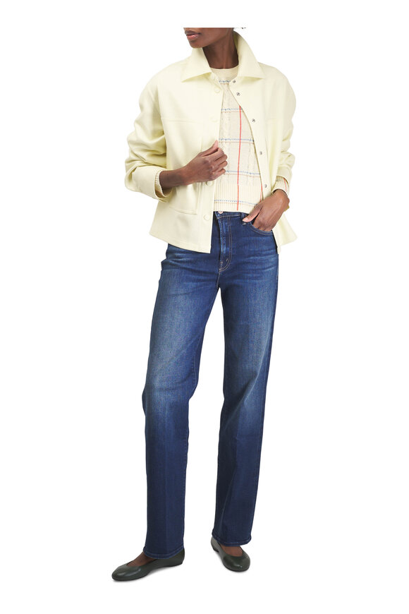 Jil Sander Lime Green Wool Jacket - view 2