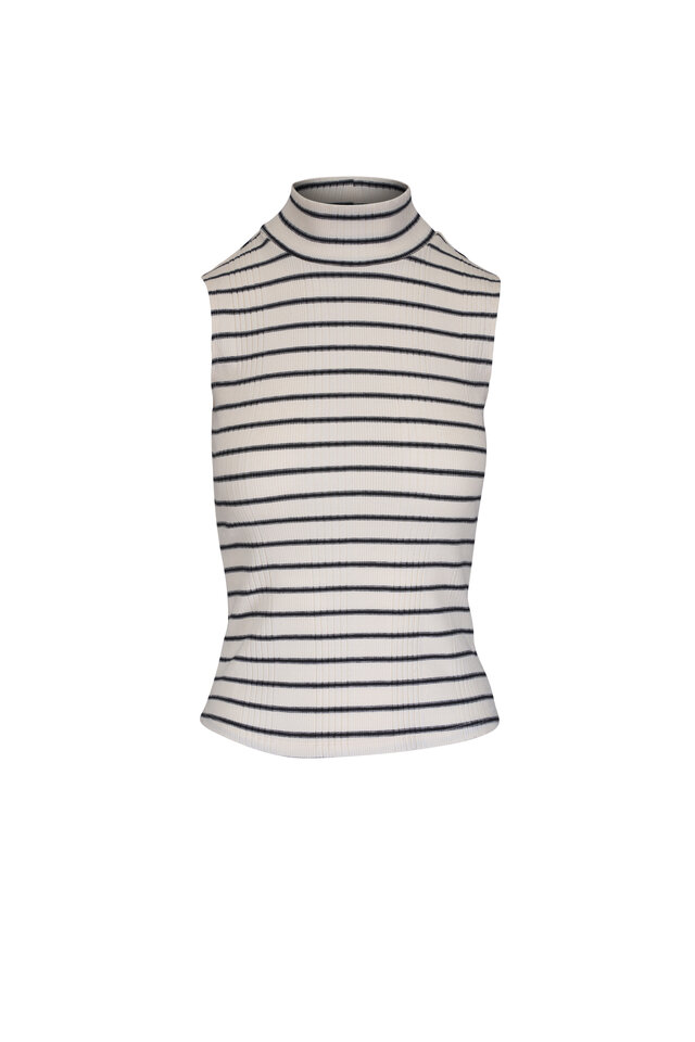 Tシャツ・カットソー SAINT LAURENT POINTELLE KNIT CROP TOP SAINT LAURENT - Crop Top In Pointelle Knit – The Sale Sisters