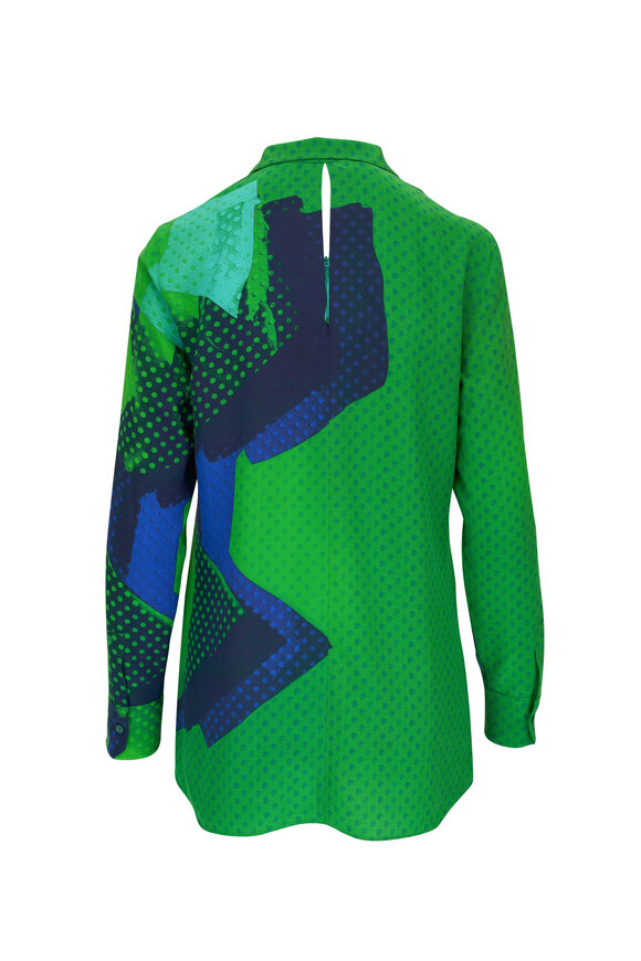 Akris - Leaf Multi Silk Tunic Blouse